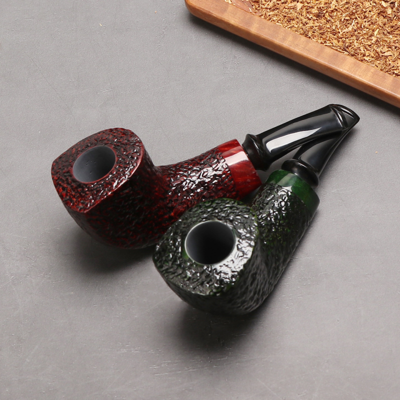 Pīpe – roku darbs no akmens ozolkoka, pārnēsājama, ar gaisa kameru, vecmodīgs stils