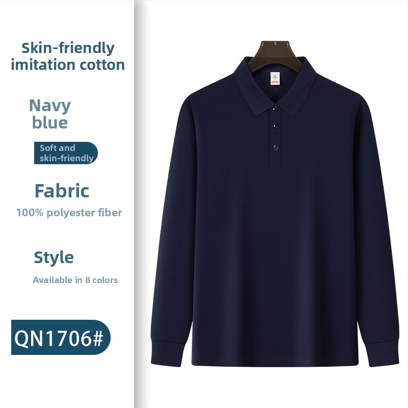 Pikkade varrukatega polo särk töörõivaste jaoks logoga – sügisel meeskonna vorm