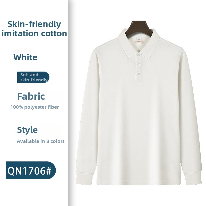 Pikkade varrukatega polo särk töörõivaste jaoks logoga – sügisel meeskonna vorm