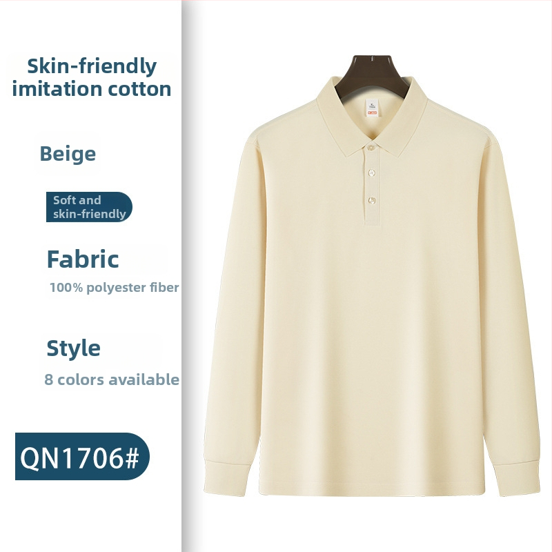 Pikkade varrukatega polo särk töörõivaste jaoks logoga – sügisel meeskonna vorm