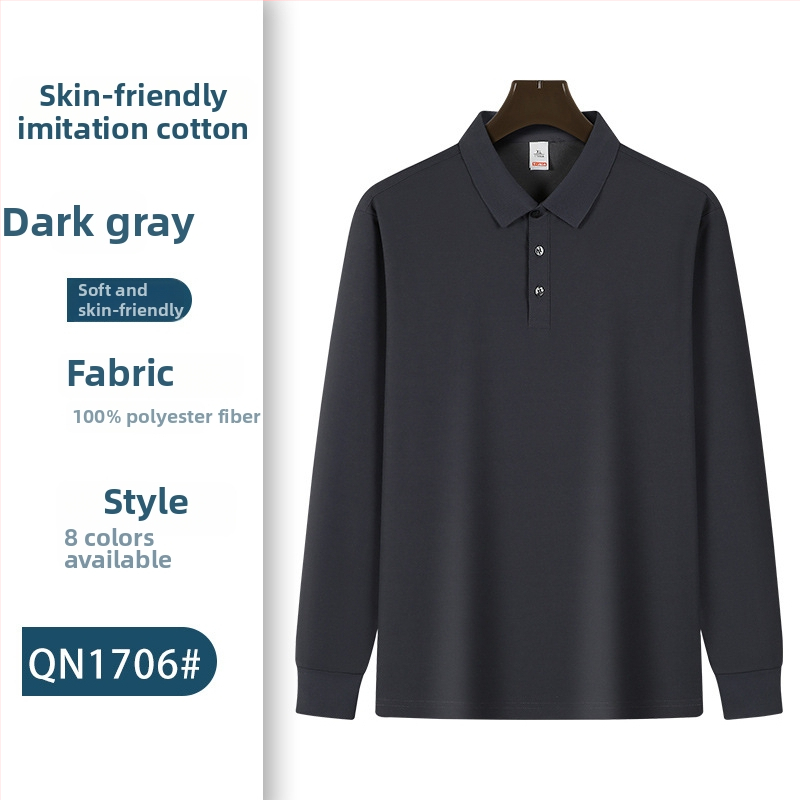 Pikkade varrukatega polo särk töörõivaste jaoks logoga – sügisel meeskonna vorm