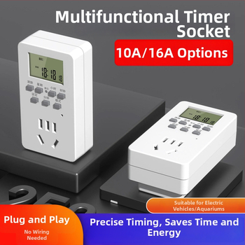 Умен таймер за контактна розетка с автоматично изключване за водонагревател и циркулация в аквариум