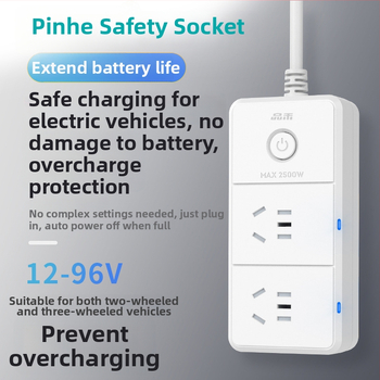 Pinhe EV įkrovimo apsauga – automatinis išjungimas, apsauga nuo įkrovimo pertekliaus, išmanus laikmatis, 10A, 220–250V AC, 2500W, CCC sertifikatas