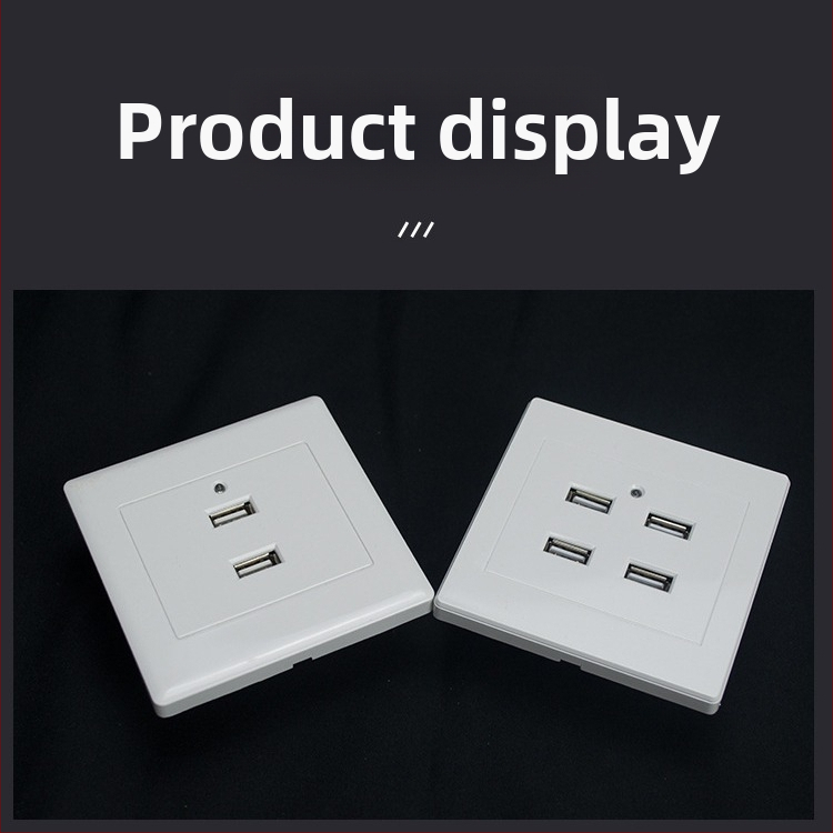 86-paneeli USB laadimispesa, 2/4-pinni, 100-250V, 1.5A, USB väljund 5V, CCC sertifitseeritud, PC korpus