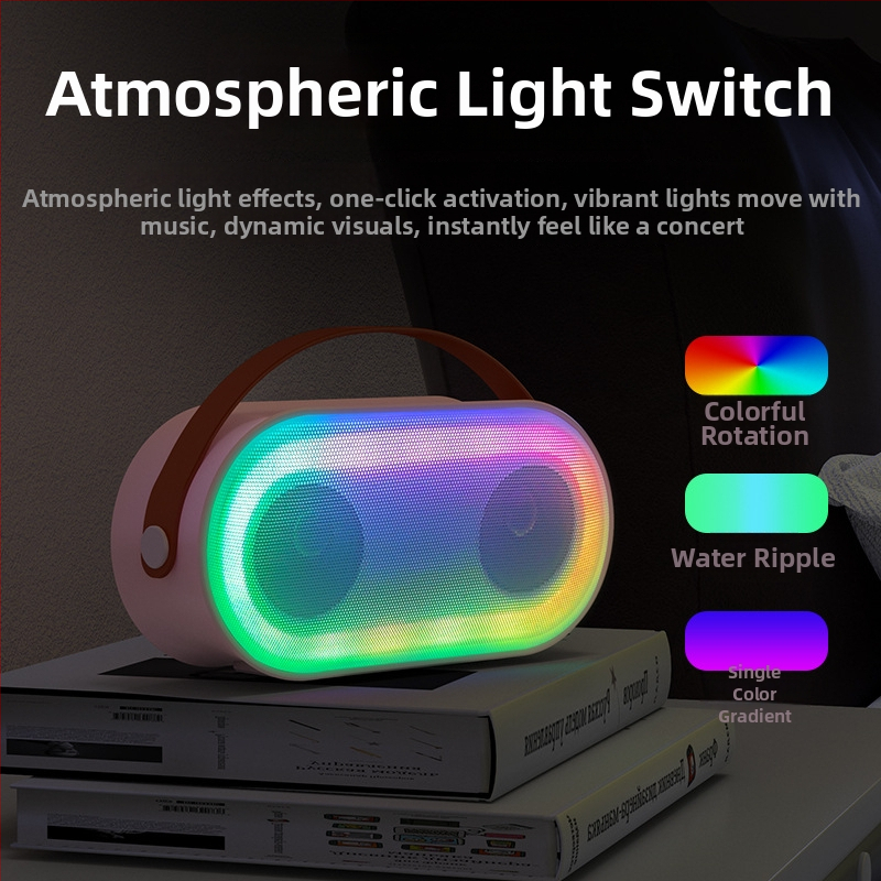 Bluetooth karaoke reproduktor s bezdrôtovými mikrofónmi, 2 mikrofóny sú súčasťou balenia, USB/TF prehrávanie, Bluetooth 5.3, vstavaná batéria 2000–4000 mAh, 6 hodín prehrávania