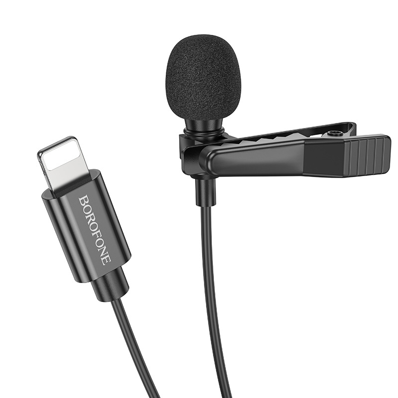 BOROFONE BFK11 Lavalier digitalni mikrofon za pametne telefone, 100 Hz–20 kHz, SNR ≥75 dB, Ugrađena baterija, Model BFK11