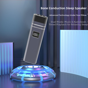 Guļvankulis ar kaulu vadīšanas tehnoloģiju un Bluetooth skaļruni, Bluetooth 5.2, frekvenču diapazons 100Hz-20kHz, SNR ≥85dB, 2 skaļruņi, iebūvētā baterija