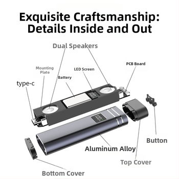 Guļvankulis ar kaulu vadīšanas tehnoloģiju un Bluetooth skaļruni, Bluetooth 5.2, frekvenču diapazons 100Hz-20kHz, SNR ≥85dB, 2 skaļruņi, iebūvētā baterija