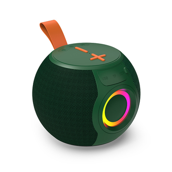 Portatīvais Bluetooth skaļrunis ar IPX5 ūdensizturību, 5W jauda, iekšējā akumulatora 1200–2000mAh, Bluetooth 5.3, kartes slots