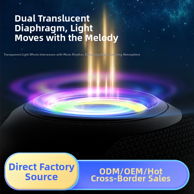 Portatīvais Bluetooth skaļrunis ar IPX5 ūdensizturību, 5W jauda, iekšējā akumulatora 1200–2000mAh, Bluetooth 5.3, kartes slots