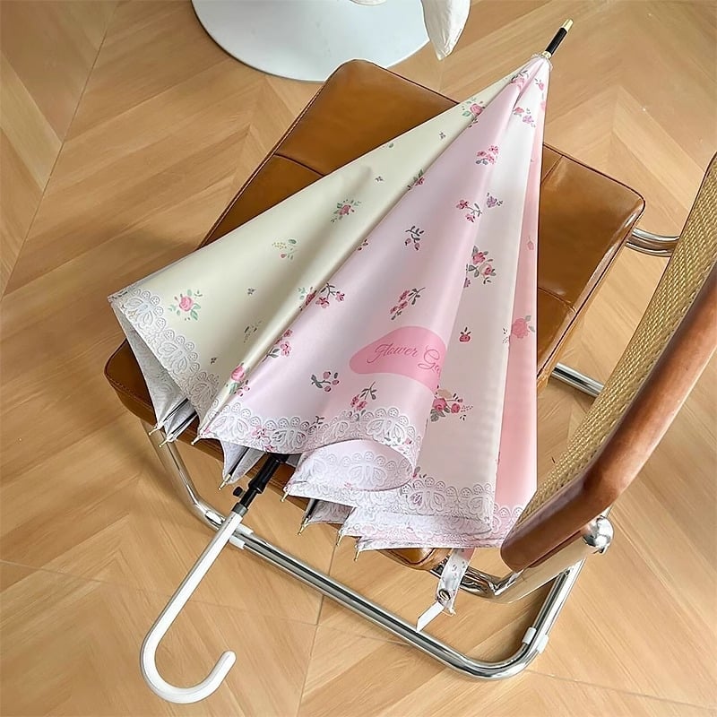 Dvivietis skėtis su ilgu mediniu rankena, 16 rėmų, geležinis rėmas, pusiau automatinis atidarymas, 190T audinys