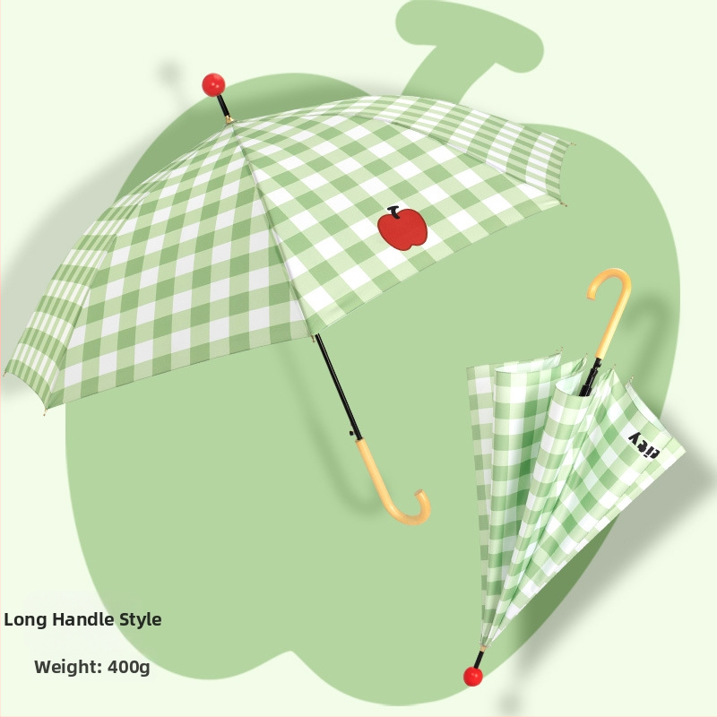Dvivietis skėtis su ilgu mediniu rankena, 16 rėmų, geležinis rėmas, pusiau automatinis atidarymas, 190T audinys