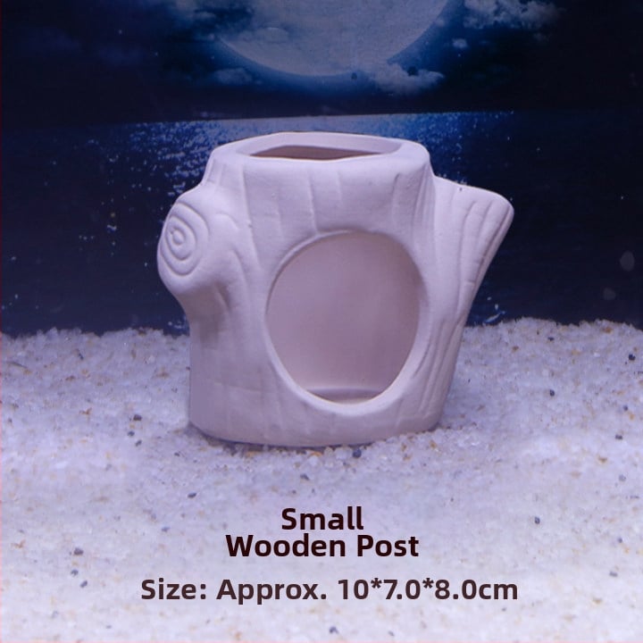 Kerámiából készült akváriumi menedék — agyagkaspó stílusban, tájépítéshez, szaporításhoz és rejtőzéshez, 200 g