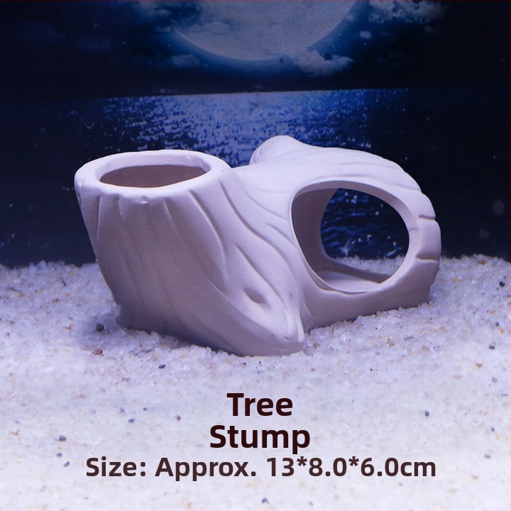 Kerámiából készült akváriumi menedék — agyagkaspó stílusban, tájépítéshez, szaporításhoz és rejtőzéshez, 200 g