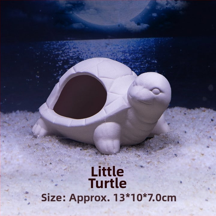 Kerámiából készült akváriumi menedék — agyagkaspó stílusban, tájépítéshez, szaporításhoz és rejtőzéshez, 200 g