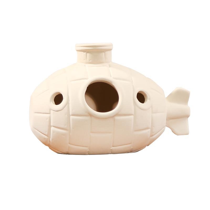 Kerámiából készült akváriumi menedék — agyagkaspó stílusban, tájépítéshez, szaporításhoz és rejtőzéshez, 200 g