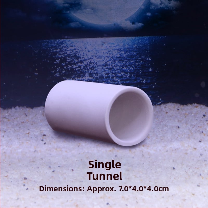 Kerámiából készült akváriumi menedék — agyagkaspó stílusban, tájépítéshez, szaporításhoz és rejtőzéshez, 200 g