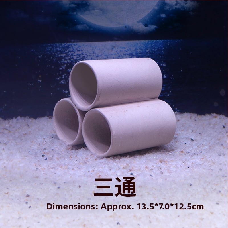 Kerámiából készült akváriumi menedék — agyagkaspó stílusban, tájépítéshez, szaporításhoz és rejtőzéshez, 200 g