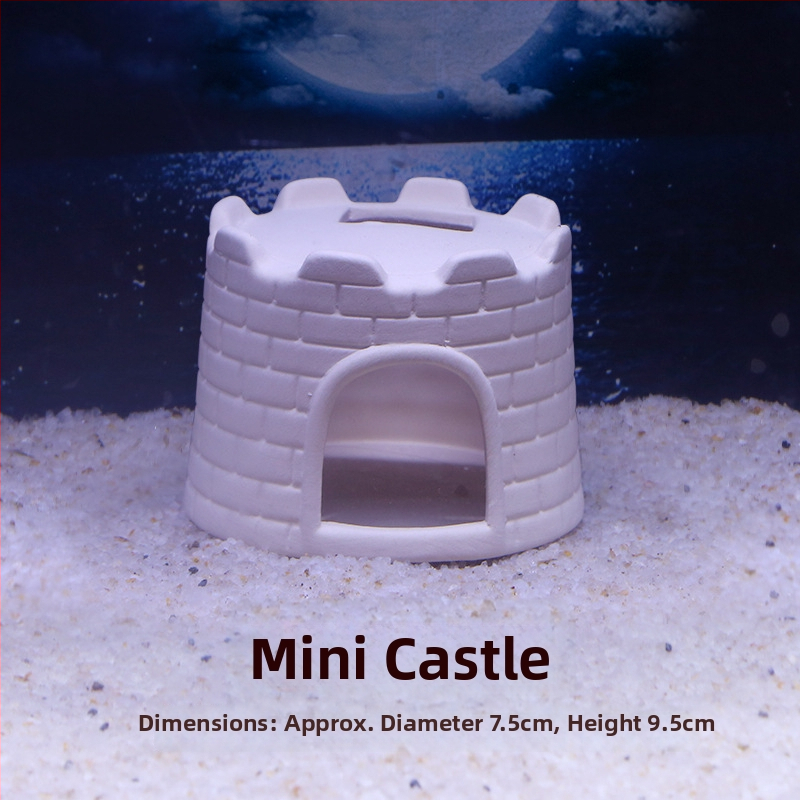 Kerámiából készült akváriumi menedék — agyagkaspó stílusban, tájépítéshez, szaporításhoz és rejtőzéshez, 200 g