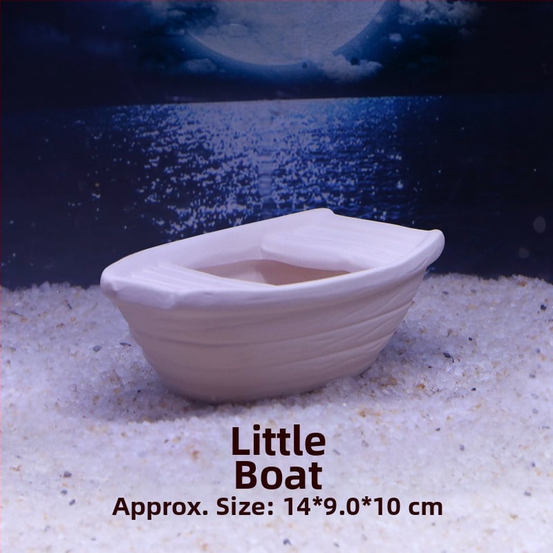 Kerámiából készült akváriumi menedék — agyagkaspó stílusban, tájépítéshez, szaporításhoz és rejtőzéshez, 200 g