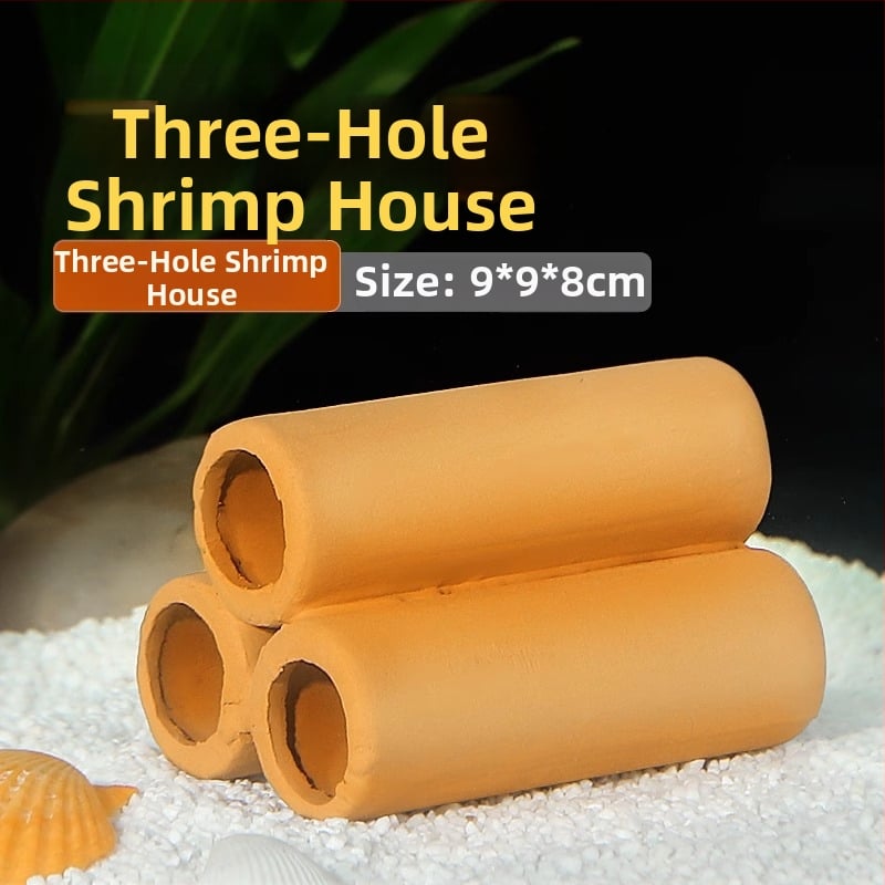 Kerámiából készült akváriumi menedék — agyagkaspó stílusban, tájépítéshez, szaporításhoz és rejtőzéshez, 200 g