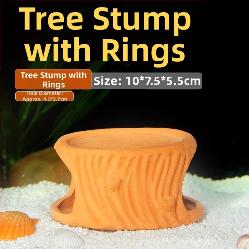 Kerámiából készült akváriumi menedék — agyagkaspó stílusban, tájépítéshez, szaporításhoz és rejtőzéshez, 200 g