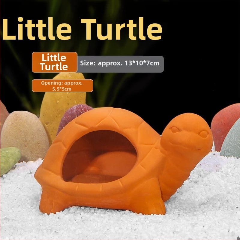 Kerámiából készült akváriumi menedék — agyagkaspó stílusban, tájépítéshez, szaporításhoz és rejtőzéshez, 200 g