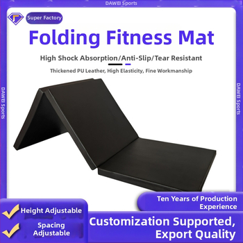 PU trijų dalių sulankstomas fitneso kilimėlis – putų kilimėlis, 40 mm storio, 1 vnt., sporto kilimėlis, licencijuotas privatus ženklas