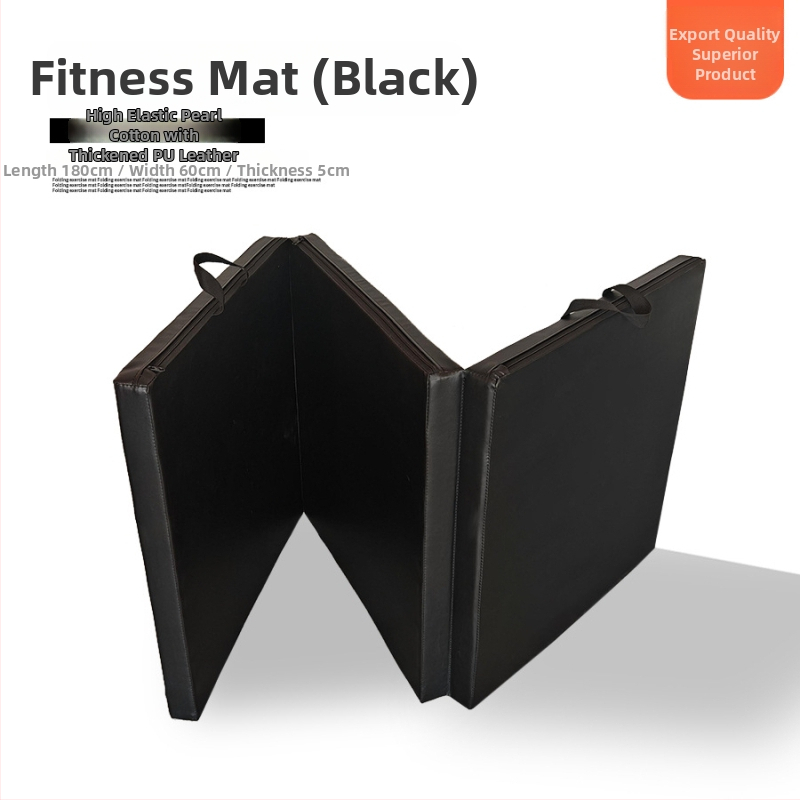 PU trijų dalių sulankstomas fitneso kilimėlis – putų kilimėlis, 40 mm storio, 1 vnt., sporto kilimėlis, licencijuotas privatus ženklas