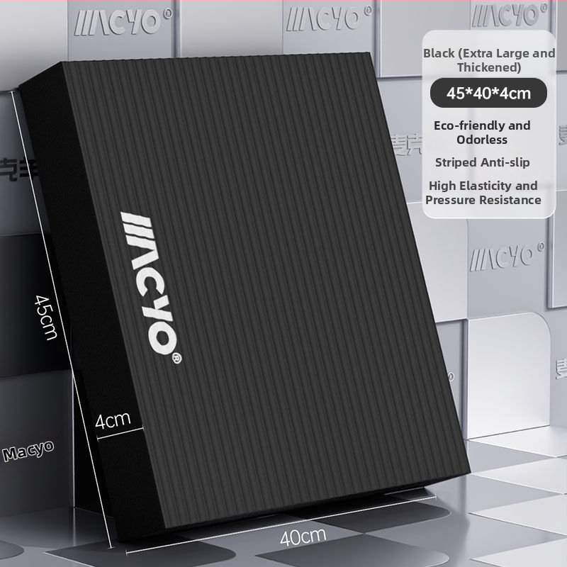 Macyo tasakaal jooga matt - nitrilkumm, 6 mm paksus, 1 kg kaal, sobib tuumiktreeninguks