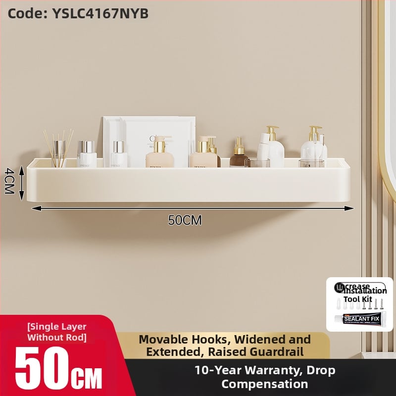 Police na kúpeľňu na uskladnenie – hliníková zliatina, sprejový náter, štvorcový tvar, nosnosť 30 kg, jednovrstvová alebo dvojvrstvová konštrukcia