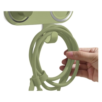 Zidni držač za sušilo za kosu Leifen Mini – bez bušenja, skriveni vijci, aluminij/plastika, za kupaonicu