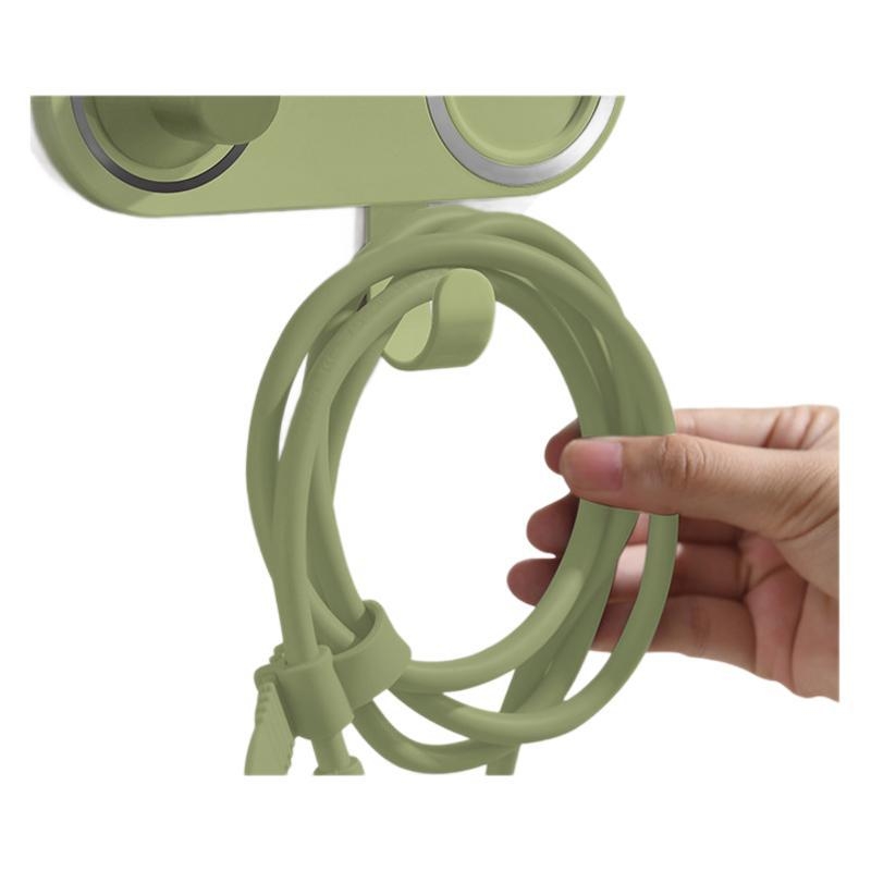 Zidni držač za sušilo za kosu Leifen Mini – bez bušenja, skriveni vijci, aluminij/plastika, za kupaonicu