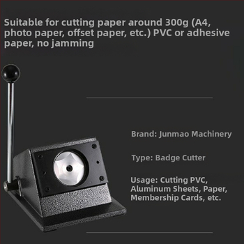 Junmao laua‑manuaalne paberi lõikur kaartide ja filmide lõikamiseks – käsitsi, kiirus 400, töötlemine ja kohandamine saadaval