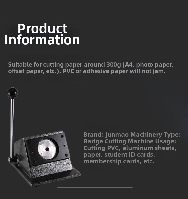 Junmao laua‑manuaalne paberi lõikur kaartide ja filmide lõikamiseks – käsitsi, kiirus 400, töötlemine ja kohandamine saadaval