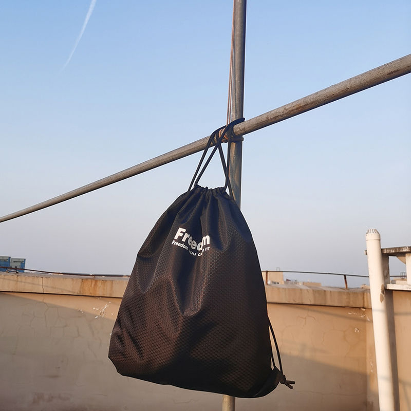 Zongheng raištelinė kuprinė sportui ir jogai, atspari vandeniui su apačios ir šoninėmis kišenėmis, dvigubos pečių petnešos vyrams ir moterims