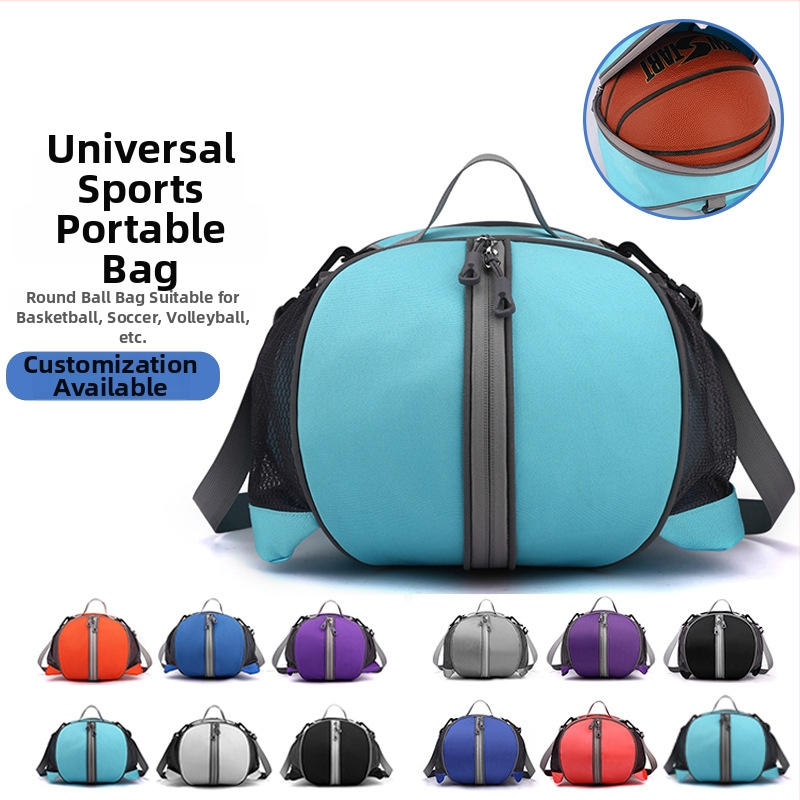 Krepšinio maišas su vienu/dviem pečių dirželiais, treniruočių sportinė kuprinė, Oxford audinys, spausdintas logotipas, Weika prekė, tinkama krepšiniui, futbolui ir tinkliniui