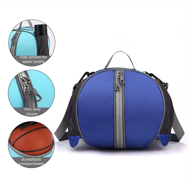 Krepšinio maišas su vienu/dviem pečių dirželiais, treniruočių sportinė kuprinė, Oxford audinys, spausdintas logotipas, Weika prekė, tinkama krepšiniui, futbolui ir tinkliniui