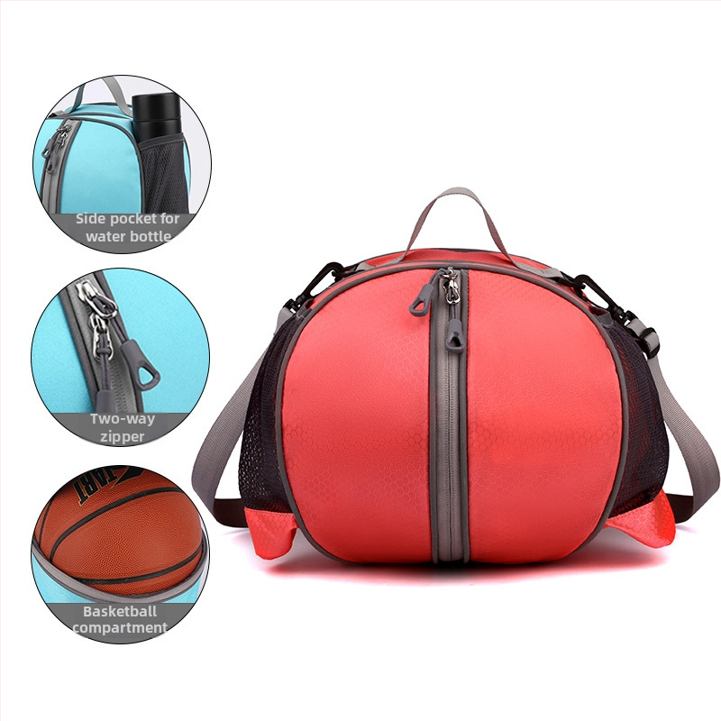 Krepšinio maišas su vienu/dviem pečių dirželiais, treniruočių sportinė kuprinė, Oxford audinys, spausdintas logotipas, Weika prekė, tinkama krepšiniui, futbolui ir tinkliniui