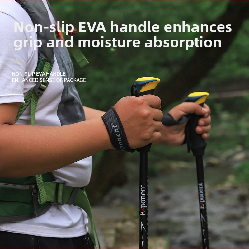 Žygio lazda Hike Mount 8009 – ultralengvas aliuminio lydinys, išorinis užraktas mechanizmas, svoris 270 g