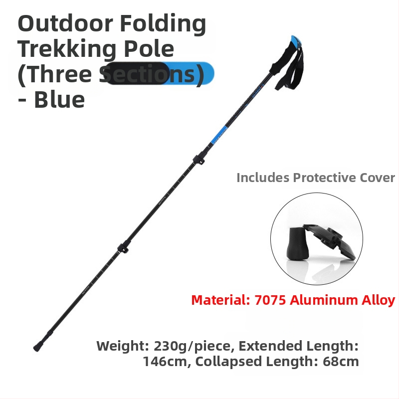 Žygio lazda Hike Mount 8009 – ultralengvas aliuminio lydinys, išorinis užraktas mechanizmas, svoris 270 g