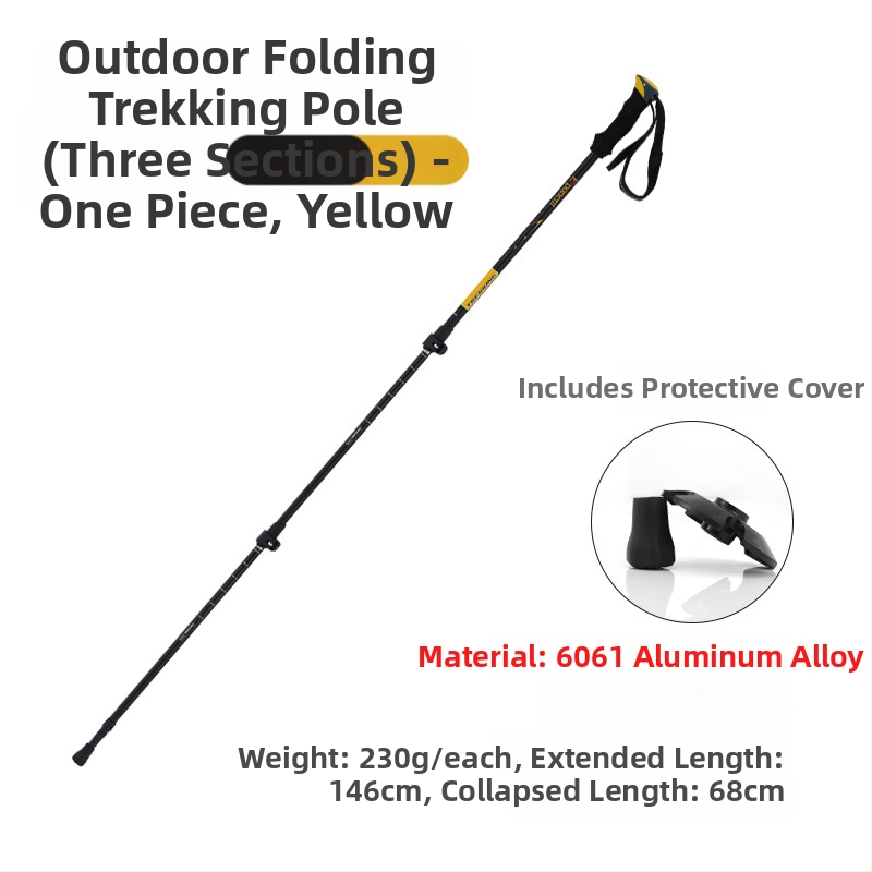 Žygio lazda Hike Mount 8009 – ultralengvas aliuminio lydinys, išorinis užraktas mechanizmas, svoris 270 g