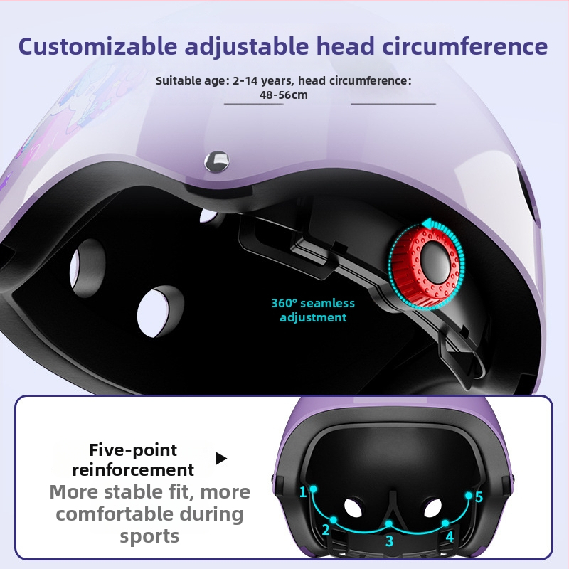 Vaikų riedėjimo apsaugos komplektas su šalmu (EPS; vaikai; neutrali lytis; dviračio šalmas)