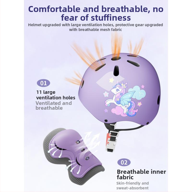 Vaikų riedėjimo apsaugos komplektas su šalmu (EPS; vaikai; neutrali lytis; dviračio šalmas)