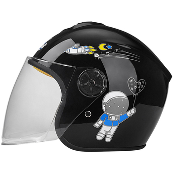 Cască pentru copii pentru motocicletă, stil 3/4, polipropilenă, pentru toate anotimpurile