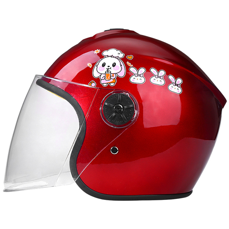 Cască pentru copii pentru motocicletă, stil 3/4, polipropilenă, pentru toate anotimpurile