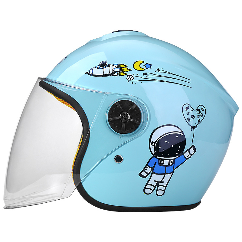 Cască pentru copii pentru motocicletă, stil 3/4, polipropilenă, pentru toate anotimpurile