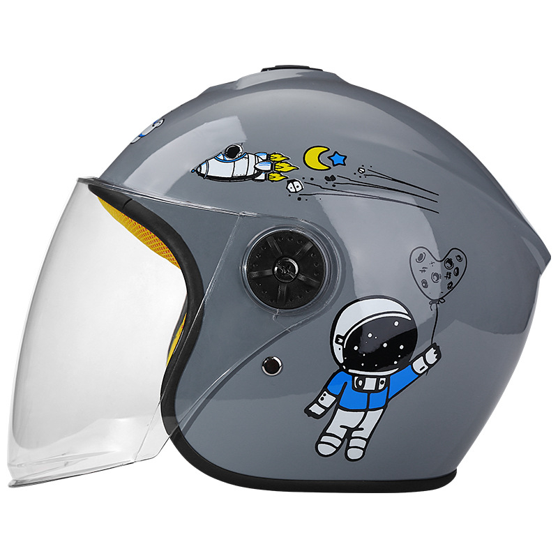 Cască pentru copii pentru motocicletă, stil 3/4, polipropilenă, pentru toate anotimpurile