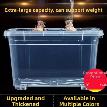 Prozirni plastični pravokutni spremnik za vodu s poklopcem, ručni držač, kapacitet 0–5 L