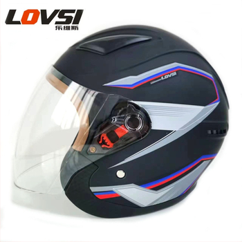 LOVIS/LOVSI ABS 3C sertifikuota 3/4 motociklo šalmas, visų sezonų, unisex suaugusiems, saugi važiavimui